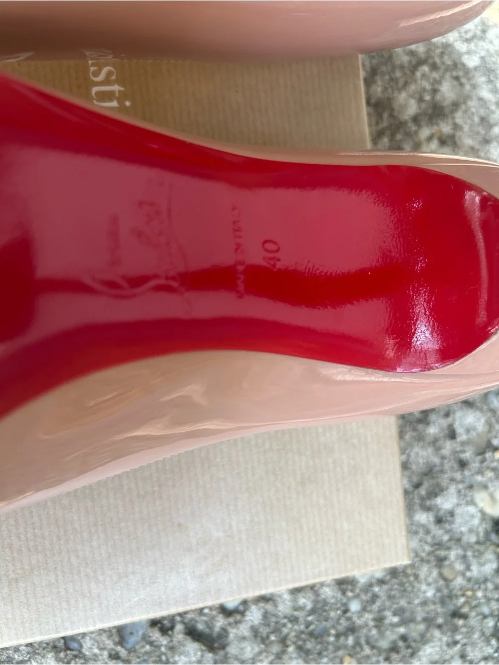 Christian Louboutin Blush Patent Pigalle Pumps